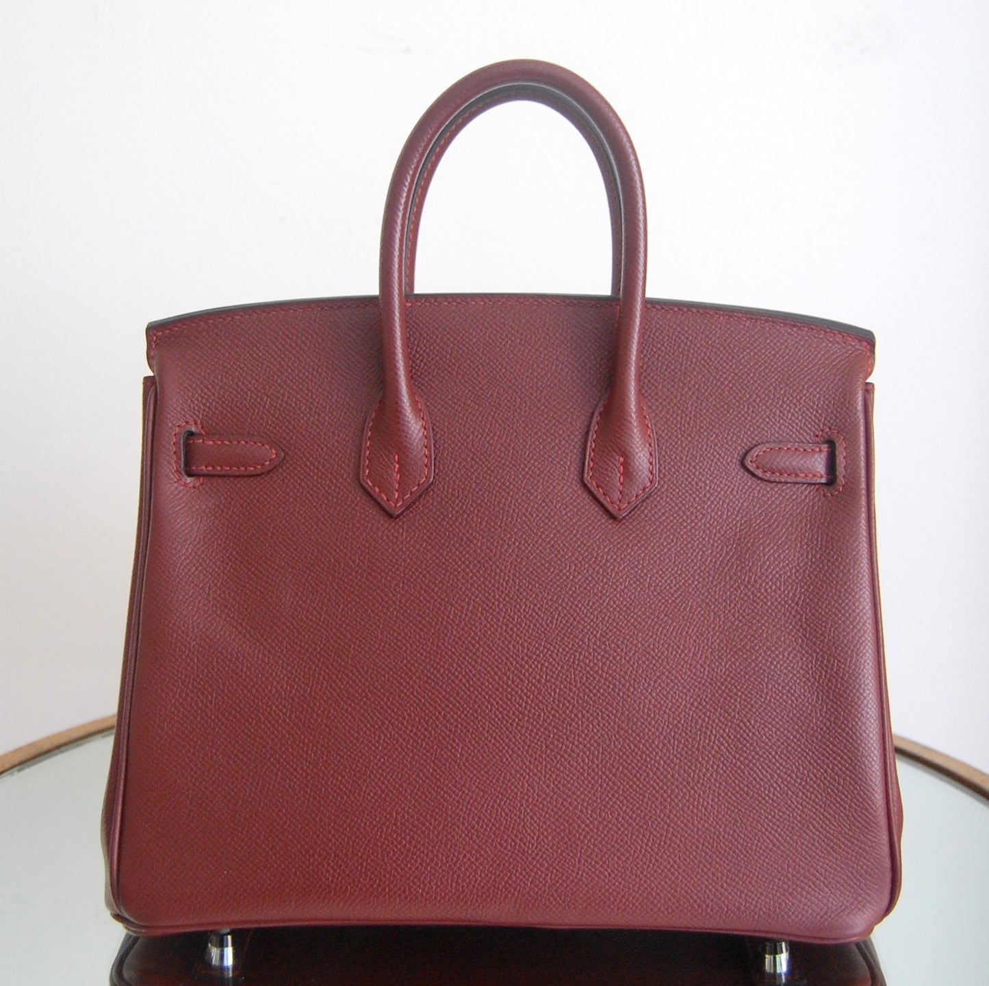 Hermes Birkin 25 Rouge H Epsom Leather Palladium Hardware