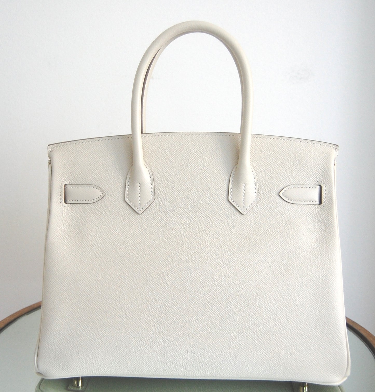 Hermes Birkin 30 Craie Epsom Leather Gold Hardware