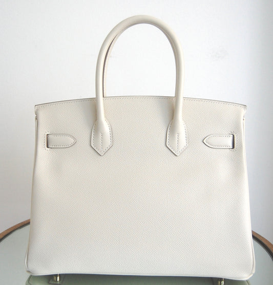 Hermes Birkin 30 Craie Epsom Leather Gold Hardware