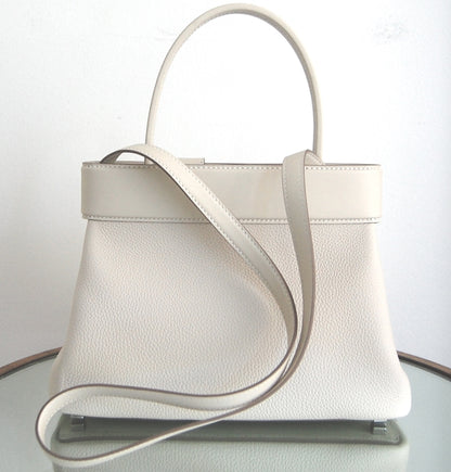 Hermes Medor Top Handle Bag Craie Palladium Hardware