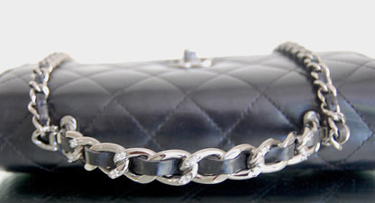 Chanel Black Strass Top Handle Wallet on Chain WOC